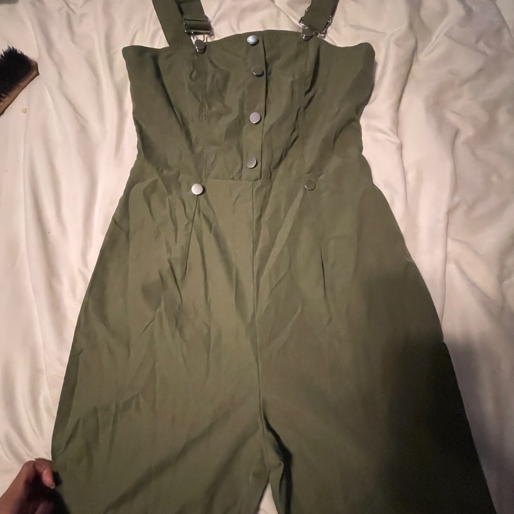 SHEIN Olive Green Jumpsuit